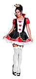 Ciao- Queen of Hearts Wonderland costume disguise woman girl adult (One size 40-42)