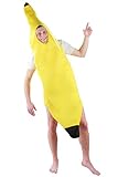 witziges Bananenkostüm Kostüm für Erwachsene Faschingskostüme Männer Banane Bananenanzug...