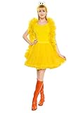 Maskworld Die Sesamstraße – Bibo Tutu Kostüm Set - gelb - Petticoat, Stola & Haarreif -...