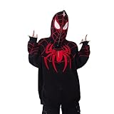 MRRTIME Y2k Zip Up Hoodie Spiderman Hoodie, Spiderman Jacke, Spiderman Pullover Spider Grunge...