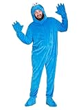 Die Sesamstraße Krümelmonster Kostüm - blau - Größe: L-XL - Verkleidung Karneval, Halloween,...