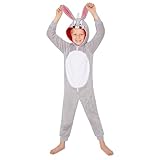 Looney Tunes Fleece Onesie für Kinder - Kuscheliger Bugs Bunny Jumpsuit - Taz Gemütlicher...