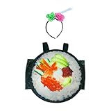 LOVIVER Sushi-Rolle, Halloween-Kostüm, Party-Geschenke mit Stirnband für Maskerade, Karneval,...