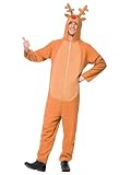 Smiffys Kostüm Rentier, Braun, mit Bodysuit