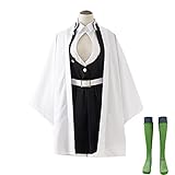 Jilijia Kanroji Mitsuri Cosplay Kostüm Full Set Kanroji Mitsuri Kimono Anzug Halloween Outfit...