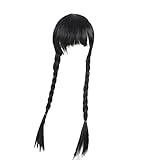 Addams Cosplay Perücken Cosplay Perücken Perücke für Mädchen Kostüm 2023 Neue Vestidos für...