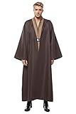 Cosplaysky Erwachsenen-Outfit für Jedi-Kostüm, Tunika, mit Kapuze, Anakin Skywalker Uniform,...
