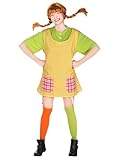 Maskworld Pippi Langstrumpf Kostüm - original lizensiert - Karneval Faschingskostüm Damen mit...
