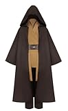 Gothden Tunika-Kostüm Kapuzenmantel Ritter komplettes Set Halloween Cosplay Maskerade Party-Kostüm