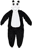 Katara 1744 - (L) Panda Kostüm-Anzug Onesie/Jumpsuit Einteiler Body für Erwachsene Damen Herren...