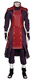 Yanny Uchiha Madara Cosplay Kampfanzug Anime Madara Uniform Handschuhe Gürtel Rüstung Outfit für...