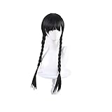 thematys Wednesday Addams Family Perücke | Haare | Zöpfe | geflochten | Superhelden Kostüm |...