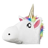 Boland 99906 - Einhorn Hut, Plüschhut mit goldenem Horn, Augen und Ohren, Kostüm, Karneval,...
