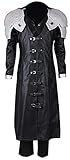 MengXin Game Sephiroth Cosplay Kostüm Full Suit Halloween (XX-Large, Schwarz)