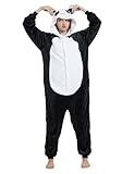 Luojida Pyjama Unisex Erwachsene Kigurumi Overall Tiere Overall Cosplay Set, B-Panda, 36