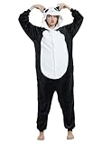 Luojida Pyjama Unisex Erwachsene Kigurumi Overall Tiere Overall Cosplay Set, B-Panda, 36