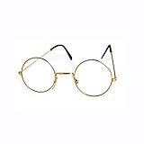 KBO13418 Brille Oma/Opa gold ohne Gläser