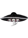 Funidelia | Mariachi Hut für Herren Mexikanischer Schädel, Halloween, Tag der Toten (Día de los...