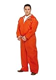 HENBRANDT Oranger Gefängnis-Overall für Erwachsene, für Herren, Synthetisch, XL