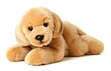 Uni-Toys - Golden Retriever Welpe, liegend - 24 cm (Länge) - Plüsch-Hund, Haustier - Plüschtier,...