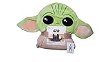 Primark Limited Disney Star Wars The Mandalorian Baby Yoda Fleecedecke, Überwurf, mit Kapuze,...