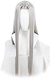 ydound Wig Anime Cosplay Spiel Final Fantasy Sephiroth Cosplay Perücke FF7 Cosplay Lange silbrige...