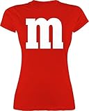 Shirt Damen - Karneval Fasching - Gruppen M und M Aufdruck I M&M Kostüm Gruppe I MundM & M I MM I...