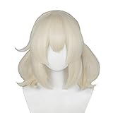 Genshin Impact Hexe Mondstadt Klee COS Perücke Goldenes Haar Doppel Pferdeschwänze Cosplay...