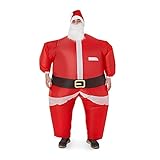 THE TWIDDLERS Aufblasbares Weihnachtsmann Kostüm für Erwachsene - Lustiges Weihnachtsoutfit für...