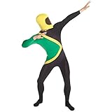Morph Costumes MPJAX - Jamaikanisch Morphsuit Verrücktes Kleid Kostüm, XL, 180 - 186 cm