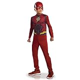 Rubie's I-630860L justice league Kostüm, Jungen, Flash – Reichweiteneingang, Flash-7-8 Years-117...