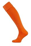 Iskierka Fußballstutzen Stutzenstrumpf Socken Soks 27-45 (orange, 38-41)