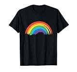 Regenbogen mit schönen bunten Farben - Retro Vintage T-Shirt