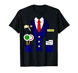 Zugführer Schaffner Bahn Lokomotivführer Karneval Kostüm T-Shirt