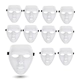 TK Gruppe Timo Klingler 12x Maske weiß - Theathermaske zum bemalen unbemalt basteln Anonymous...