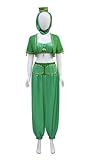 Hczetsac Erwachsene Dream of Jeannie Kostüm für Damen Genie Cosplay Outfit mit Kopfschmuck...