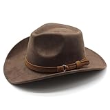 Cowboy Hat for Men and Women, Flexible Wide Brim Cowgirl Hat, Western Style Cowboy Accessories...