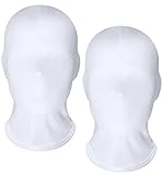 keland 2 Stück Vollgesichtsmaske Spandex Kopfmaske Gesichtslose Maske für Halloween cosplay...