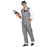 Widmann - Kostüm Gangster,Weste und Hose, Verbrecher, Mafia Boss, Motto-Party, Karneval size M