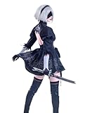 FCCAM YoRHa 2B Cosplay Kostüm für Damen Nier Automata Cosplay Kostüm, perfekt für Comic-Con,...