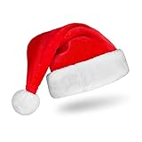 Balinco Rote Weihnachtsmütze Erwachsene I Nikolausmütze I Weihnachtsfeier I Weihnachtsmann I...