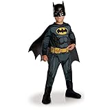RUBIES - Offizielles DC - BATMAN - Klassisches Kostüm für Kinder - Größe 5-6 Jahre - Kostüm mit...