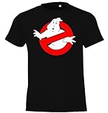 Kinder Jungen Mädchen T-Shirt Modell Ghostbusters - Schwarz 106/116 (6 Jahre)