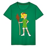 Spreadshirt Bibi Blocksberg Mit Ihrem Besen Kartoffelbrei Kinder Premium T-Shirt, 110/116 (4 Jahre),...