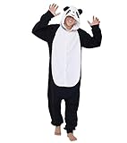 Dodheah Unisex Panda Pyjamas Erwachsene Onesie Halloween Tier Cosplay Kostüm Weihnachten Jumpsuit...
