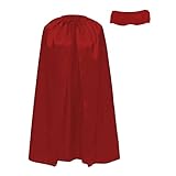 Superhelden-Umhang und Augenmaske für Erwachsene, Superhelden, 140 cm lang, für Superman Karneval...