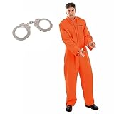 Fun Shack Sträfling Kostüm Herren, Gefängnis Kostüm Orange, Häftling Kostüm Herren, Orangener...