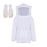 Trintion Imkerjacke Imkeranzug Imkerkleidung XXL Polyester Cotton mit Zaunschleier Professionelle...