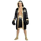 W WIDMANN MILANO Party Fashion - Kostüm World Champion Boxer, Boxermantel mit Kapuze, Shorts,...
