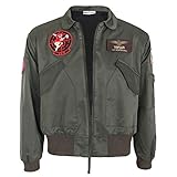 CoolChange Bomberjacke von Maverick | Pete Mitchell Militär Jacke für Top Gun Fans | Größe: XL